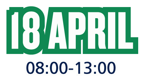 18 April 08:00-13:00