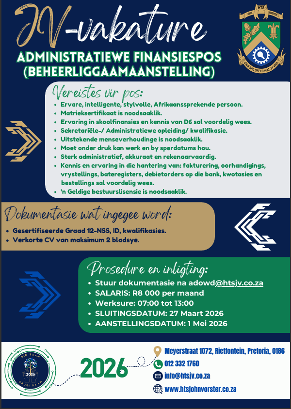 Administratiewe Finansiespos